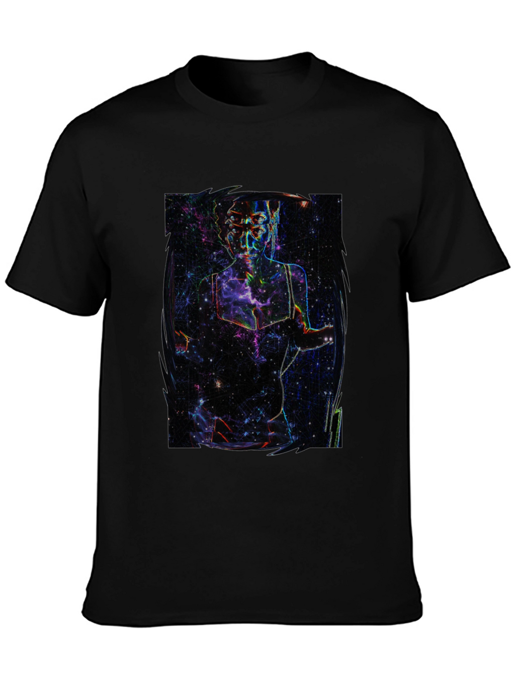 Cosmic Being Graphic Tee - Black T-Shirt