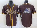 Men's San Diego Padres Brown Replica Team Jerseys Joint Edition