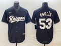 Men's Texas Rangers Adolis Garcia #53 Black Replica Player Jerseys