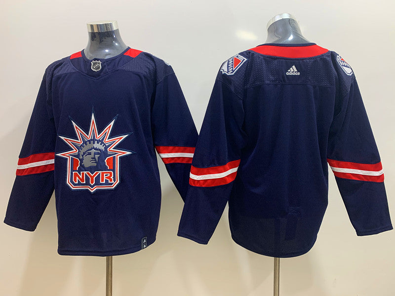 Men's New York Rangers Navy Blank Player Jerseys
