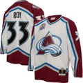 Men's Colorado Avalanche Patrick Roy Mitchell #33 Ness White 2000/01 Blue Line Player Jerseys