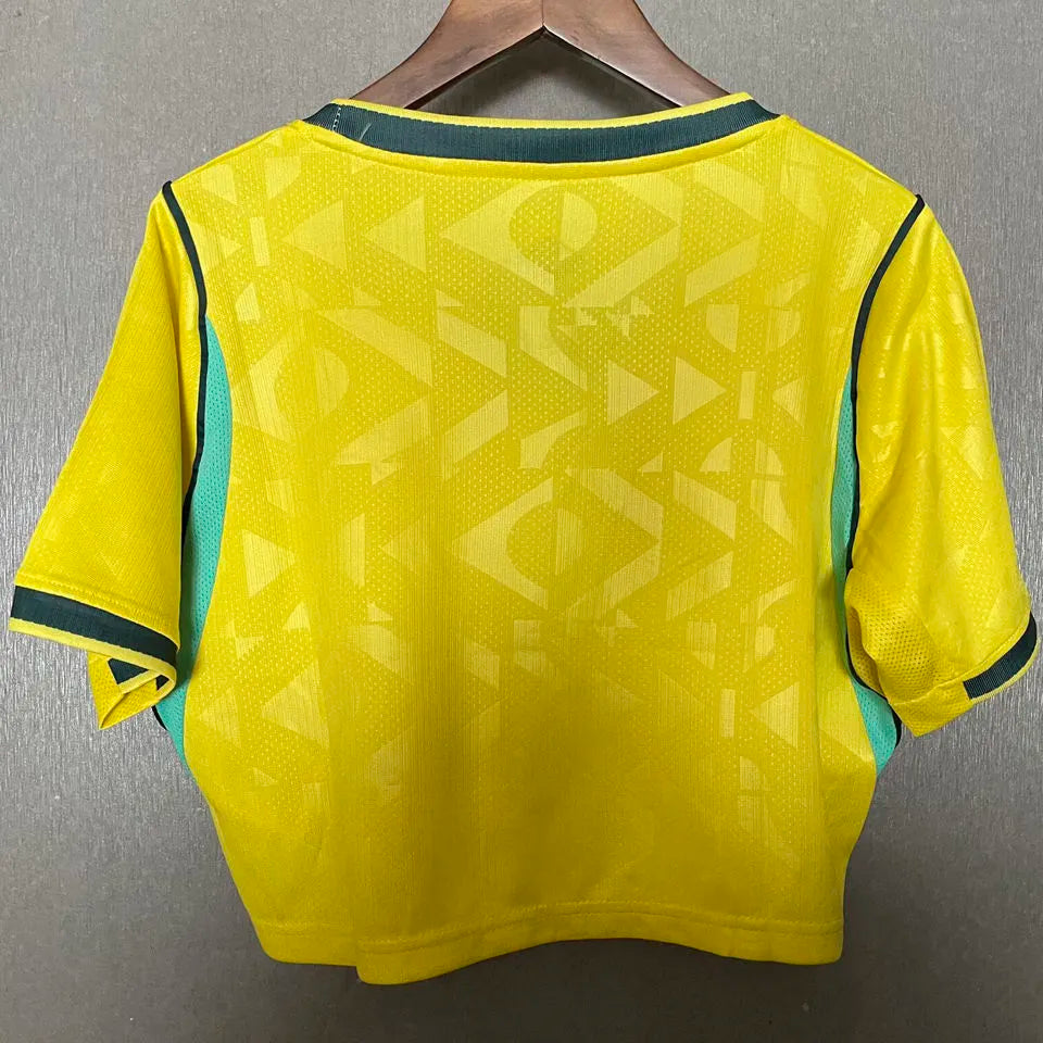 2026/27 Brazil Home Yellow Women Yoga Vest Jersey 女 Back