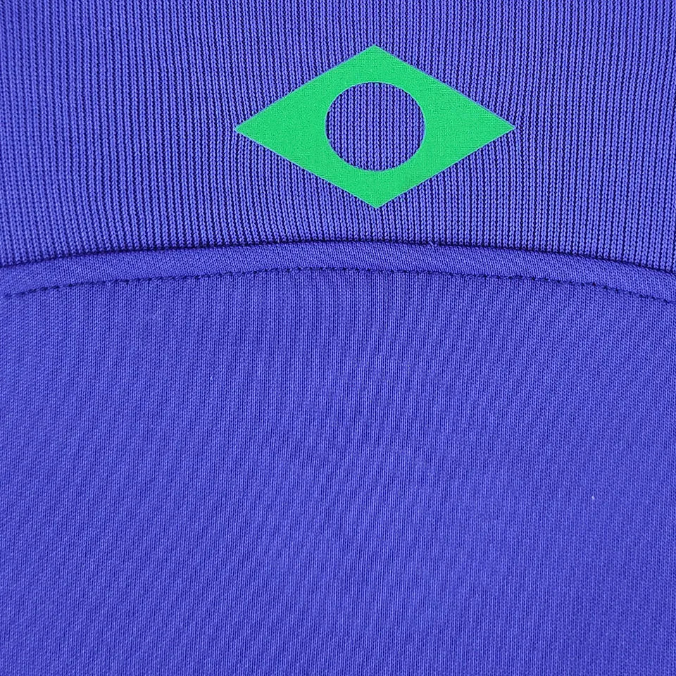 2022/23 Brazil Away Blue Women Soccer Jersey Detail 3