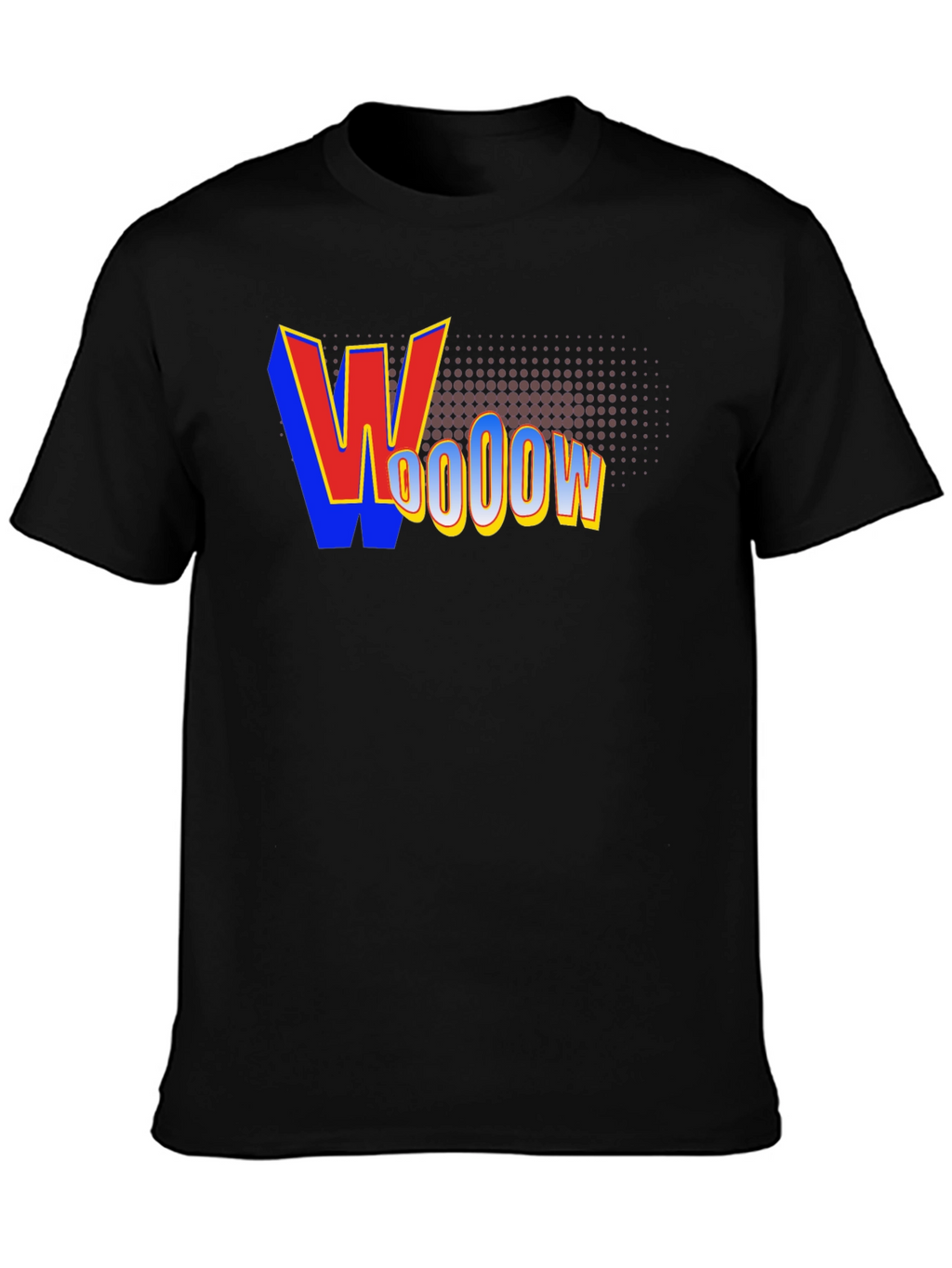 Woow Comic Style Graphic T-Shirt