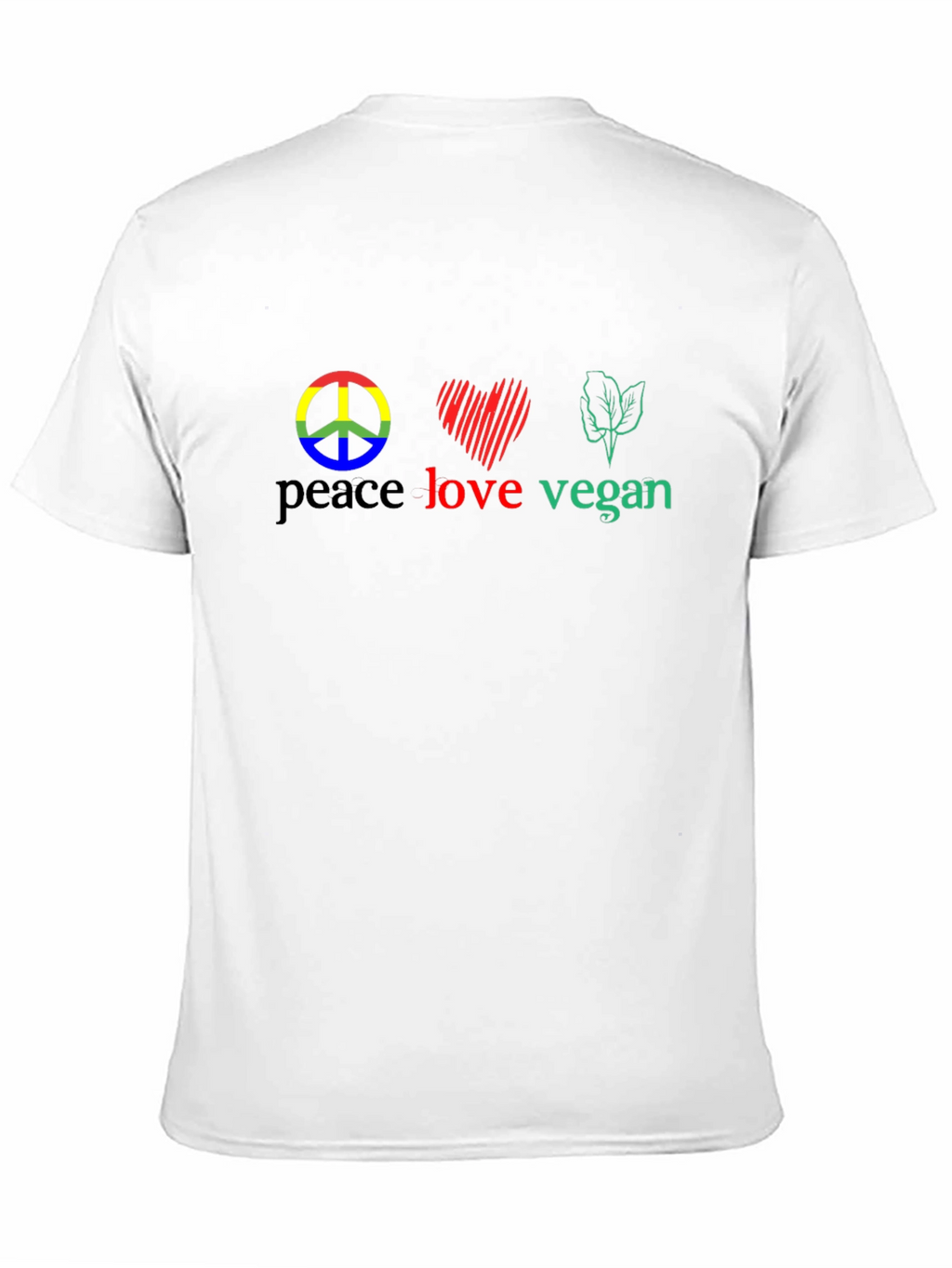 Peace Love Vegan Graphic Tee