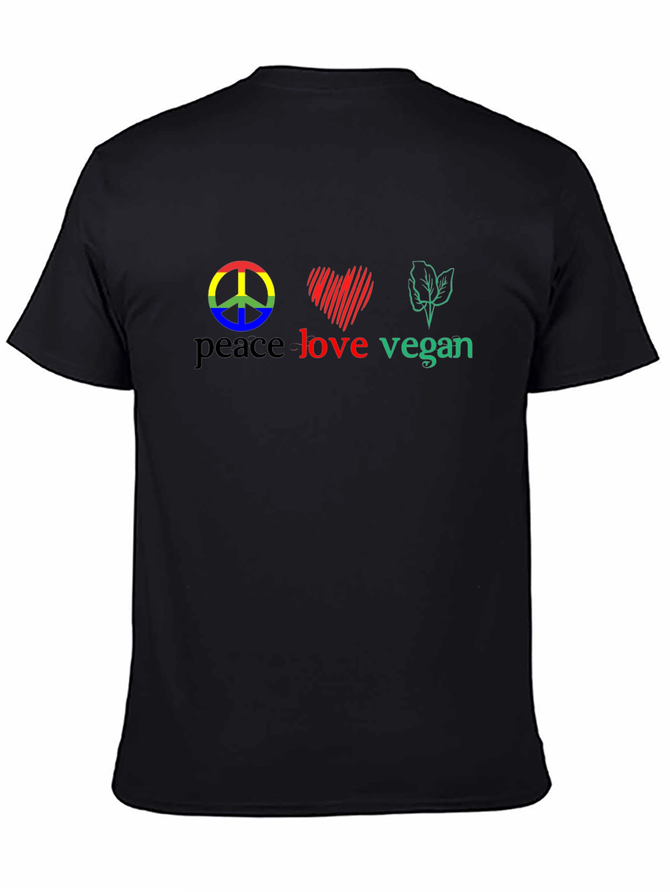 Peace Love Vegan Graphic Tee