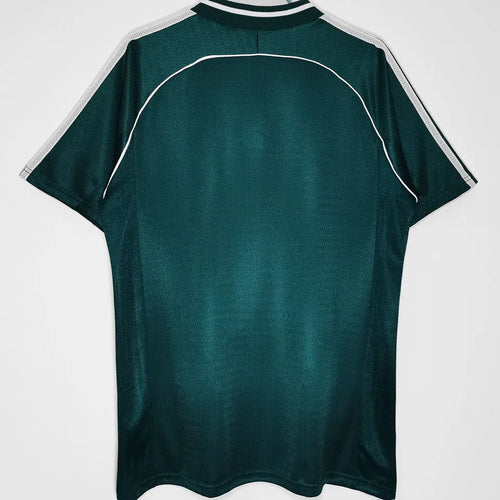 1998 Germany Away Green Retro Soccer Jersey Back