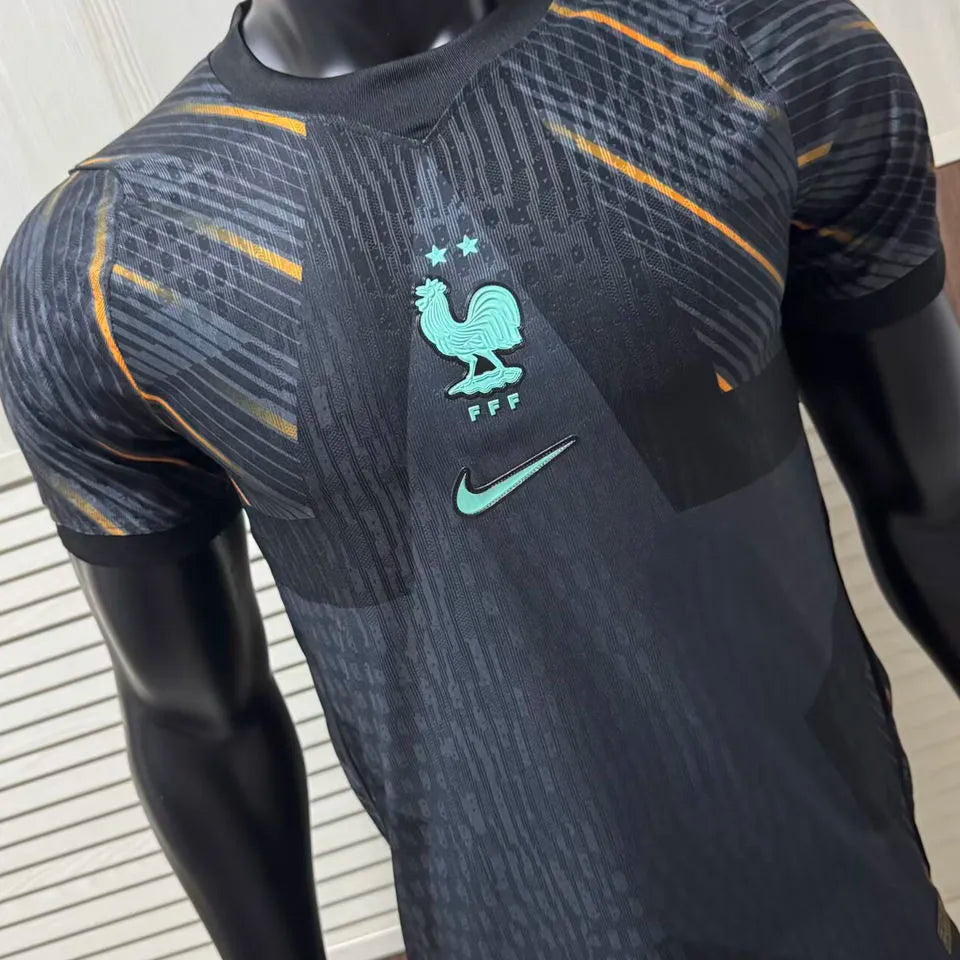 2026/27 France Goalkeeper Player Version Soccer Jersey Detail 3