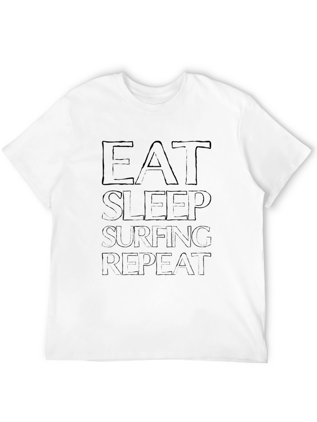 Eat Sleep Surfing Repeat Graphic Tee