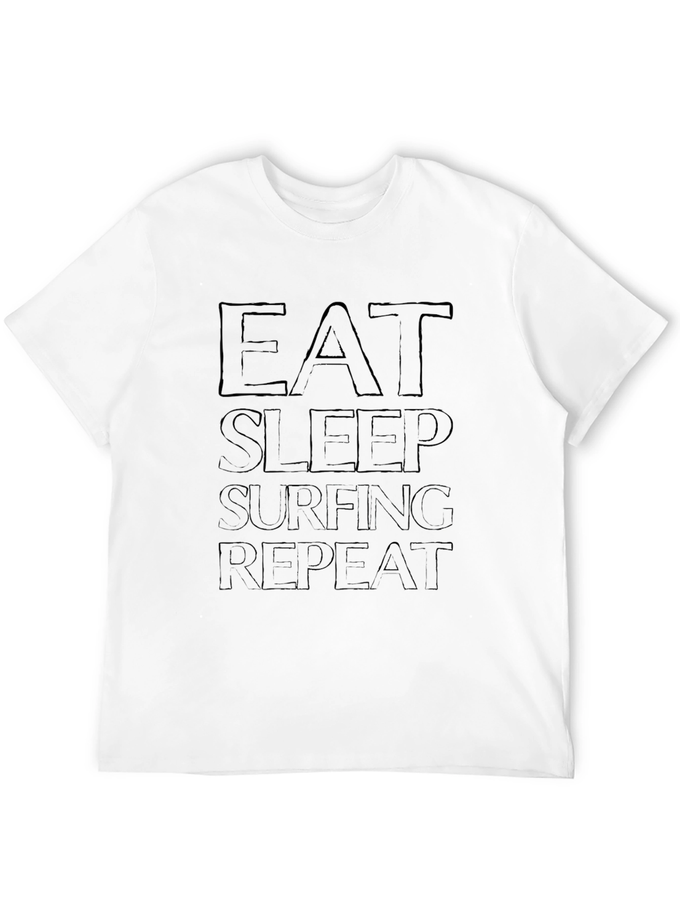 Eat Sleep Surfing Repeat Graphic Tee