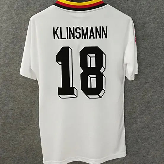 1994 Germany Home White Retro Soccer Jersey Detail 1