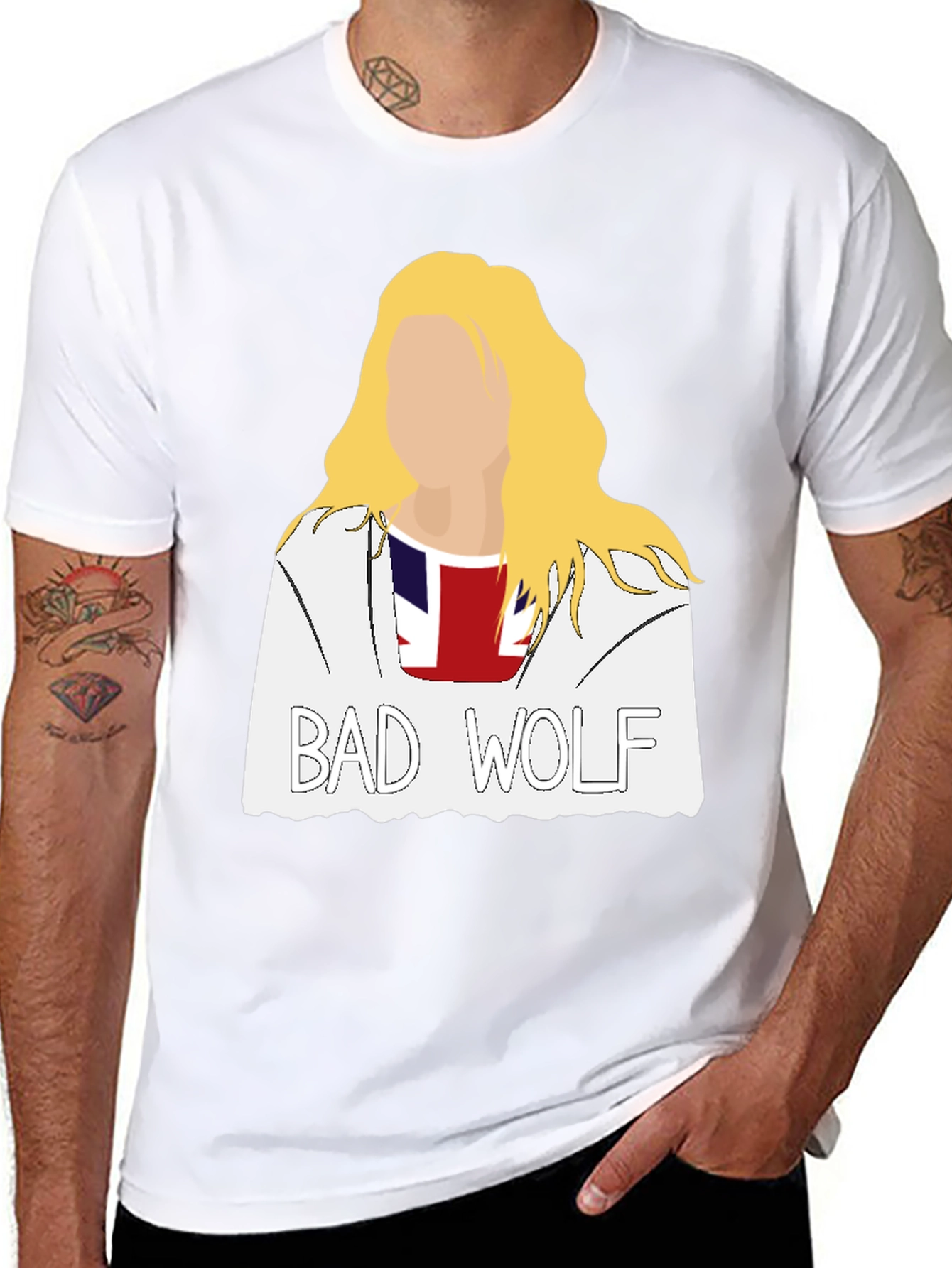 Bad Wolf Graphic Tee - Unique Fan Apparel