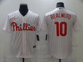 Men's Philadelphia Phillies J.T. Realmuto #10 White Replica Baseball Jerseys