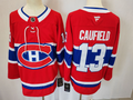 Men's Montreal Canadiens Cole Caufield #13 Red Player Jerseys