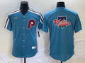 Men's Philadelphia Phillies Blue Replica Team Jerseys