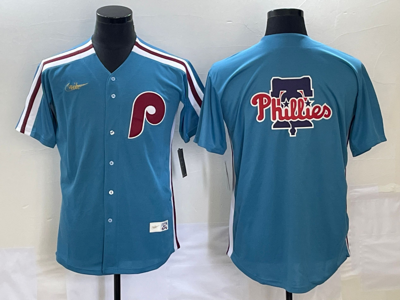 Men's Philadelphia Phillies Blue Replica Team Jerseys