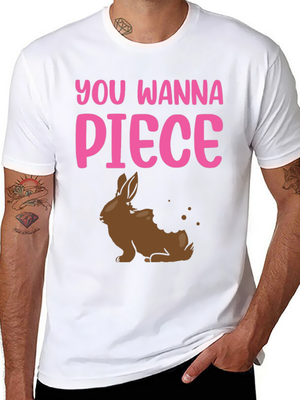 You Wanna Piece Easter Bunny T-Shirt