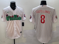 Men's Philadelphia Phillies Nick Castellanos #8 White Replica Player Jerseys