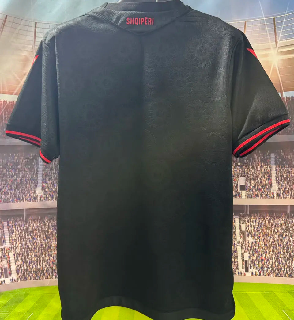 2026/27 Albania Third Black Fans Soccer Jersey 阿尔巴尼亚 Back