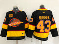 Men's Vancouver Canucks Quinn Hughes #43 Black Breakaway Player Jerseys