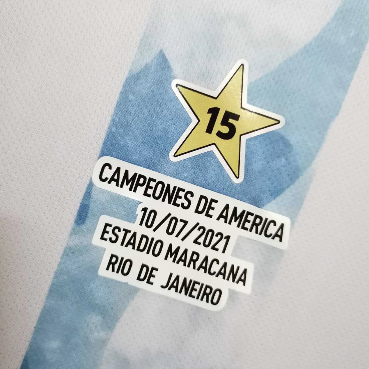 2021 Argentina Copa América Championship Edition 1:1 Fans Jersey 球迷版有胸前15星小字 Detail 2