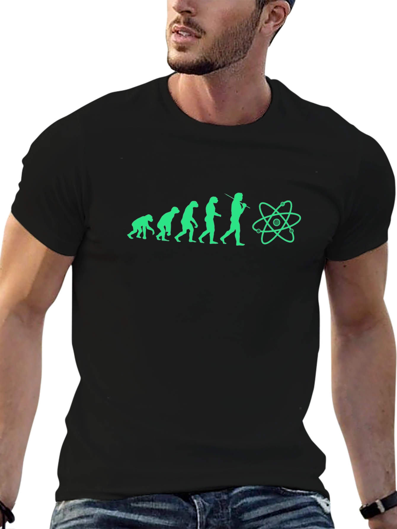 Evolution of Science Black T-Shirt