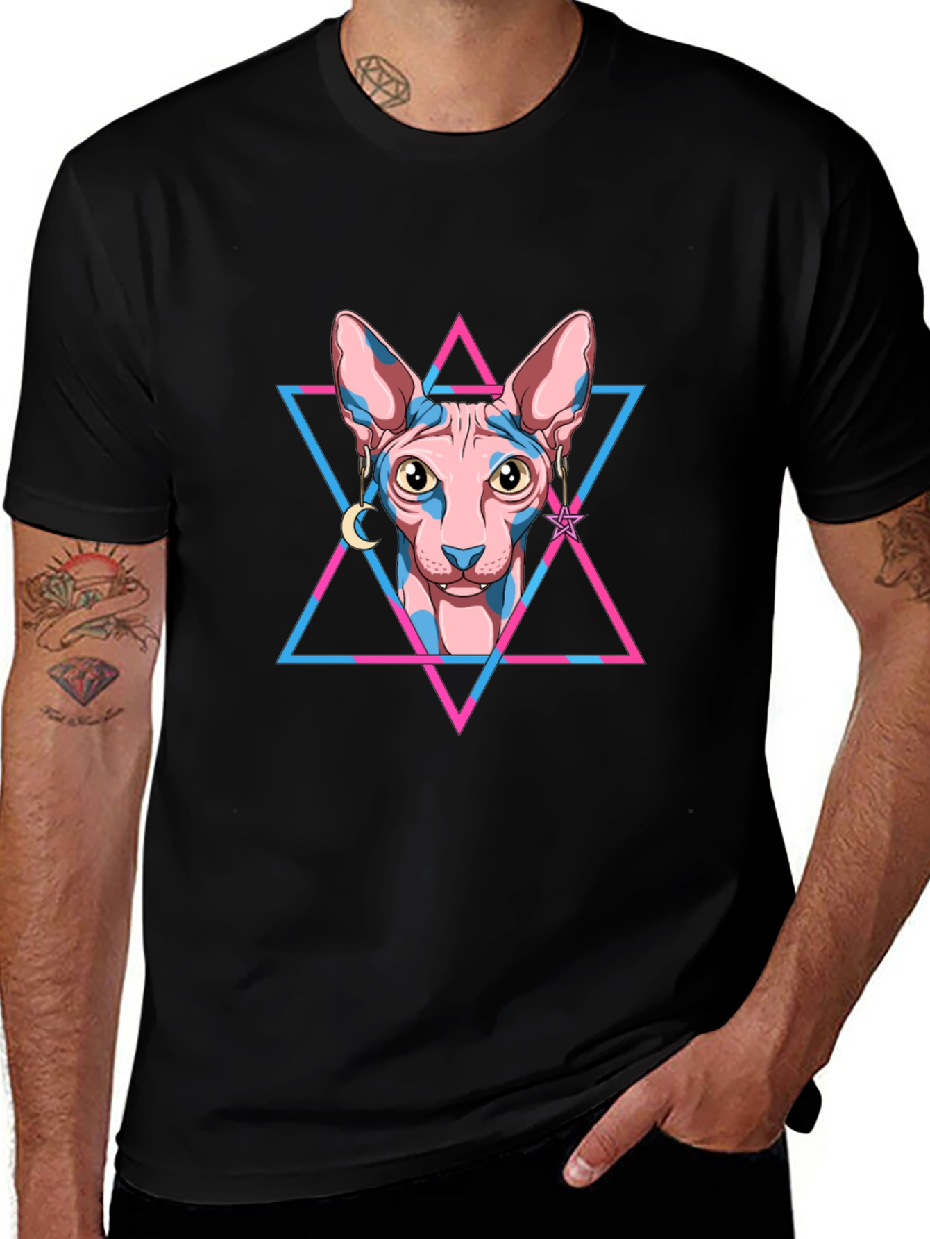 Sphynx Cat Graphic Tee