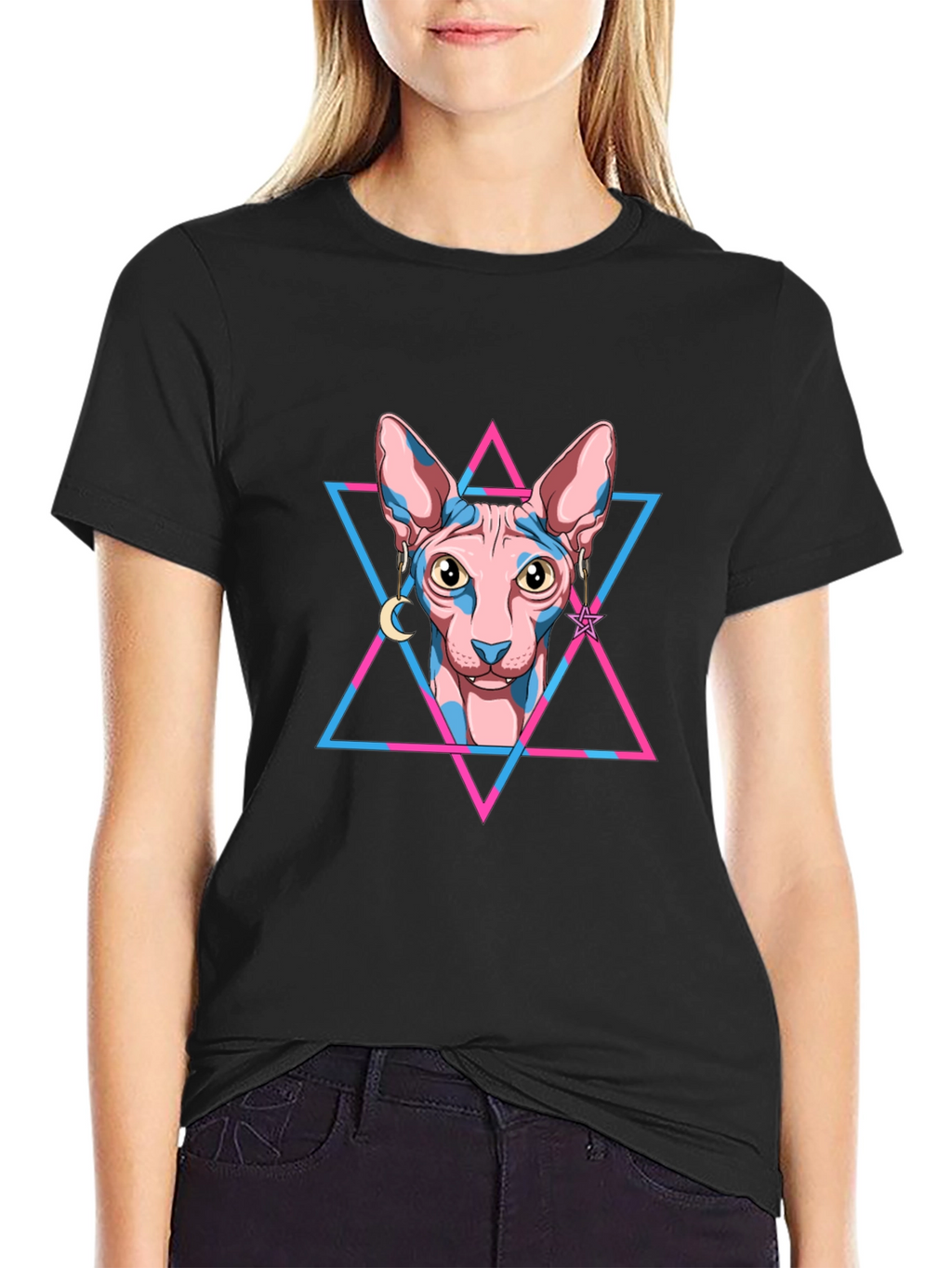 Sphynx Cat Graphic Tee