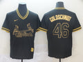 Men's St. Louis Cardinals Paul Goldschmidt #46 Black Replica Baseball Jerseys