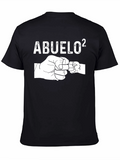 Abuelo Squared Black Graphic T-Shirt