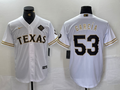 Men's Texas Rangers Adolis Garcia #53 White Limited Player Jerseys