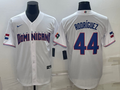 Men's 2023 World Baseball Classic #44 Julio Rodriguez Dominican Republic White Jerseys