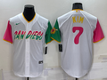 Men's San Diego Padres Ha-Seong Kim #7 White Stitched Jerseys