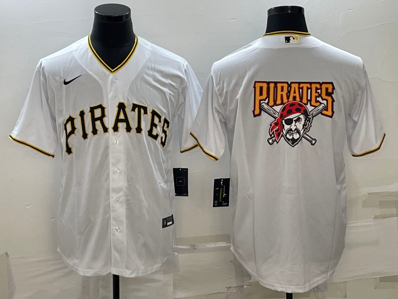 Men's Pittsburgh Pirates White Home Replica Team Jerseys