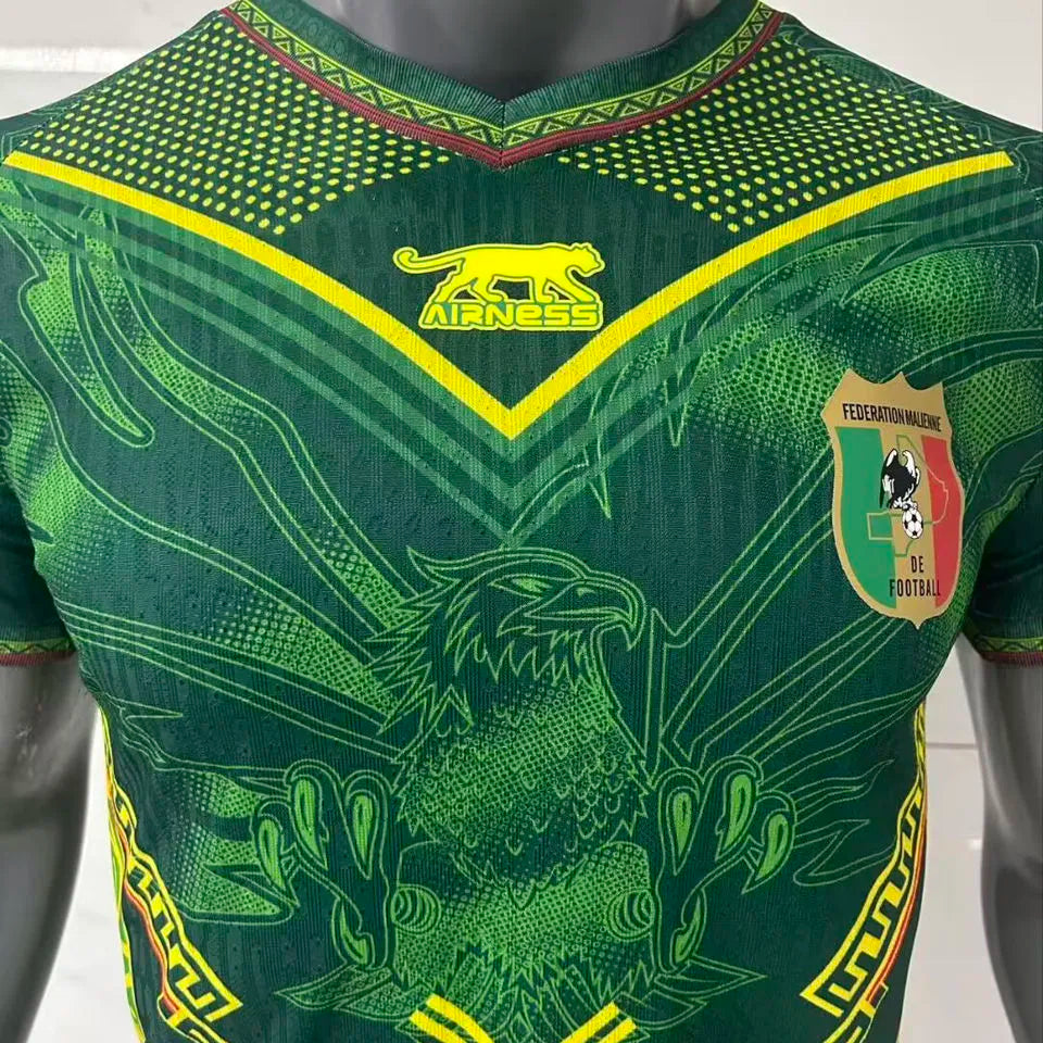 2026/27 Mali Home Green Player Version Soccer Jersey Detail 1