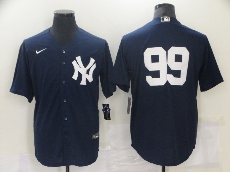 Men's New York Yankees Aaron Judge #99 Navy Replica Player Name Jerseys