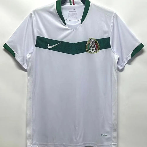 2006 Mexico Away White Retro Soccer Jersey Front