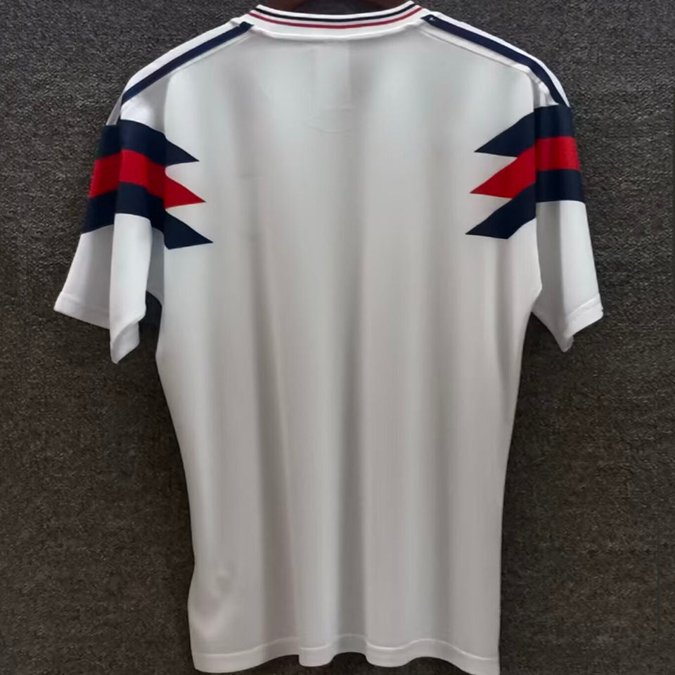 1990 England White Retro Soccer Jersey Item NO.: 2139700 Back