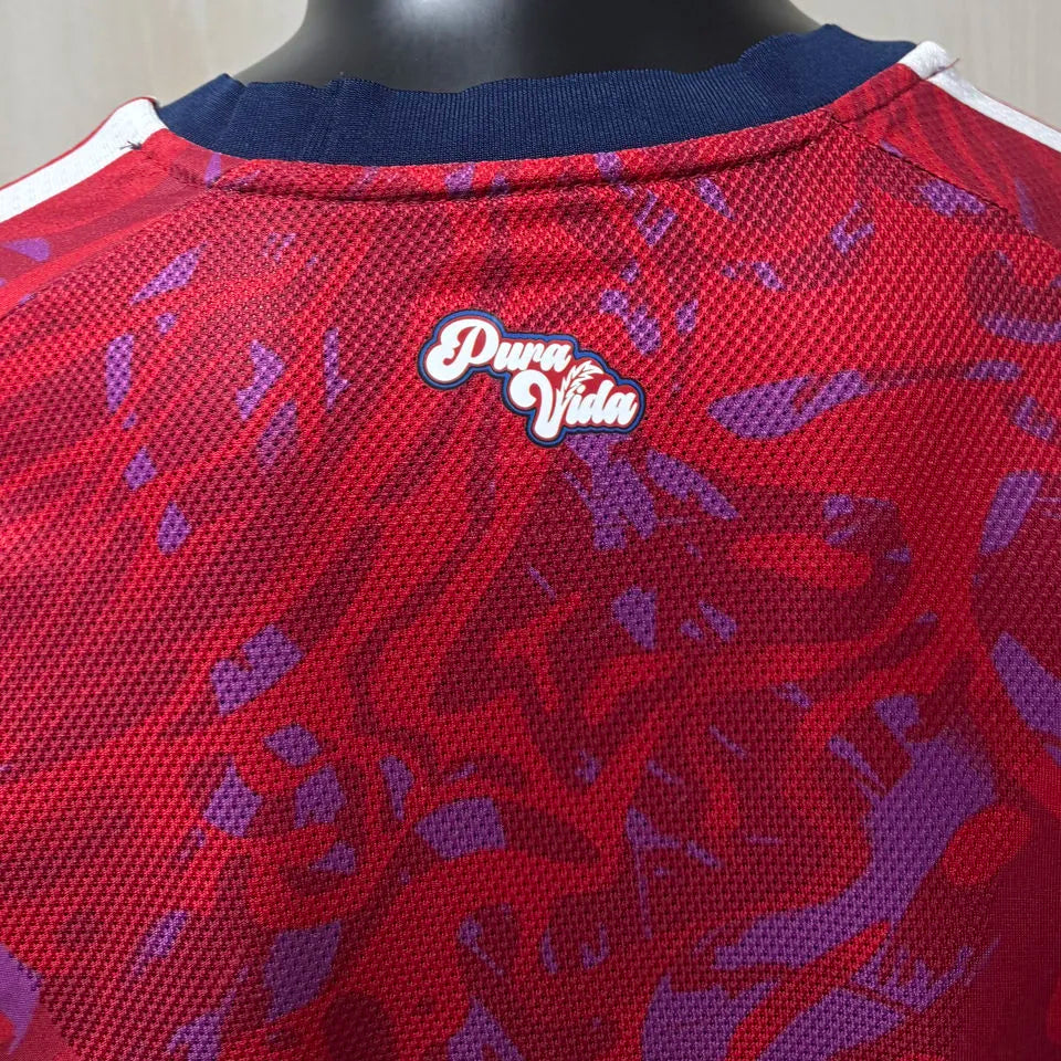 2026/27 Costa Rica Home Red Player Version Soccer Jersey Detail 2