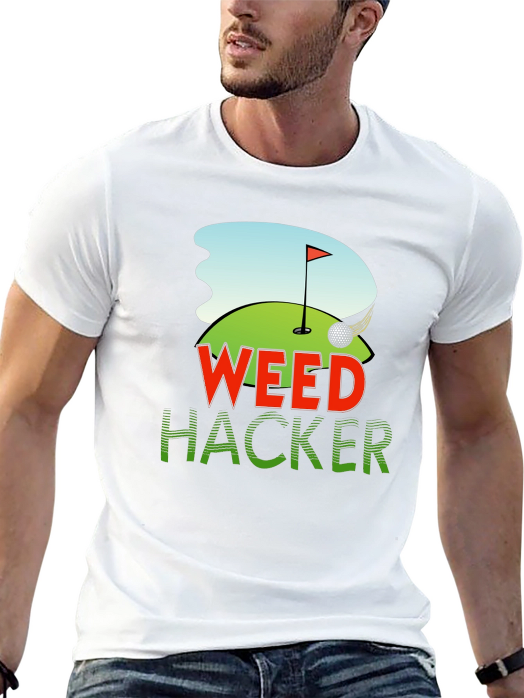 Weed Hacker Golf Graphic Tee