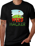Weed Hacker Golf Graphic Tee
