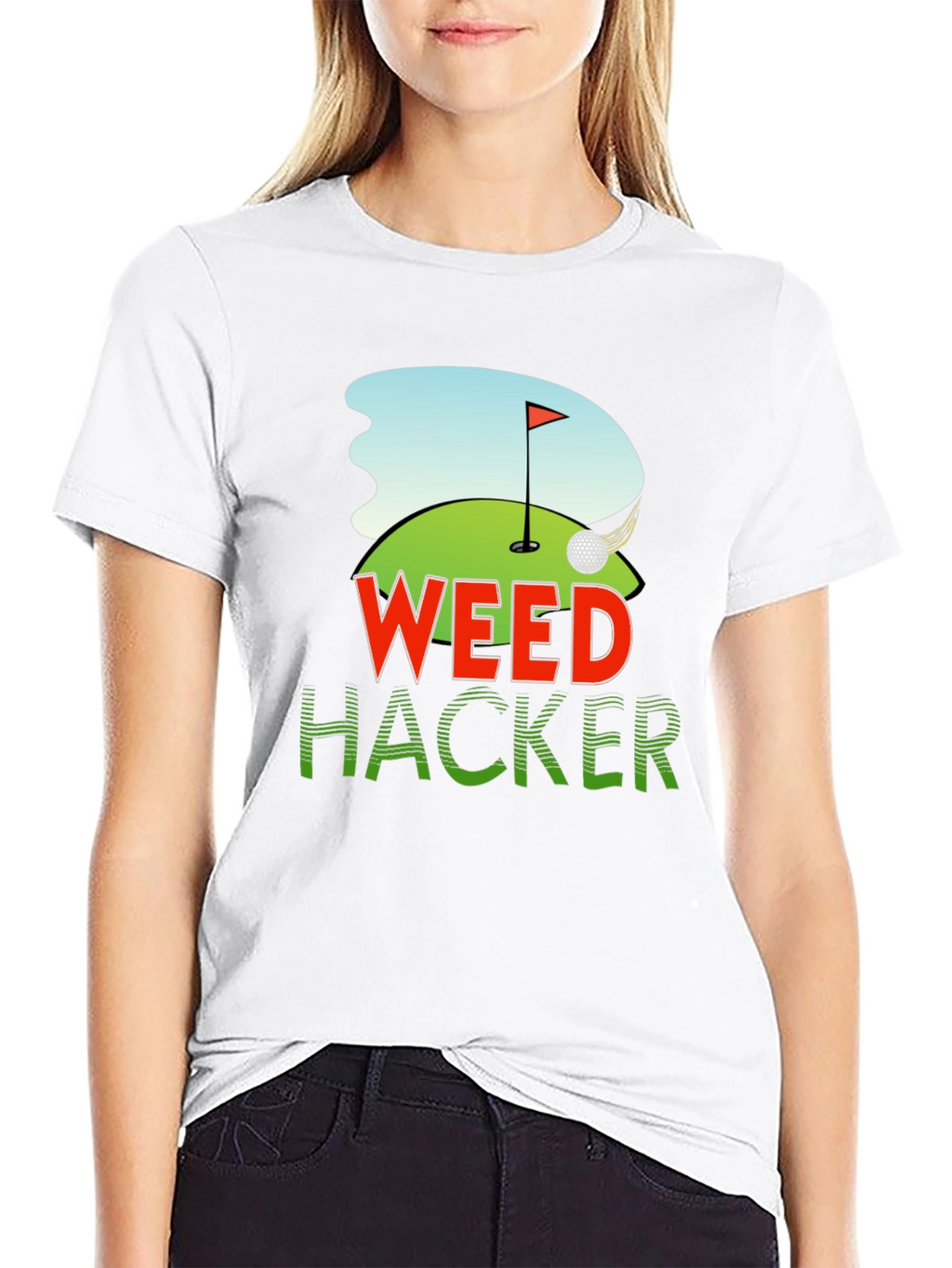 Weed Hacker Golf Graphic Tee