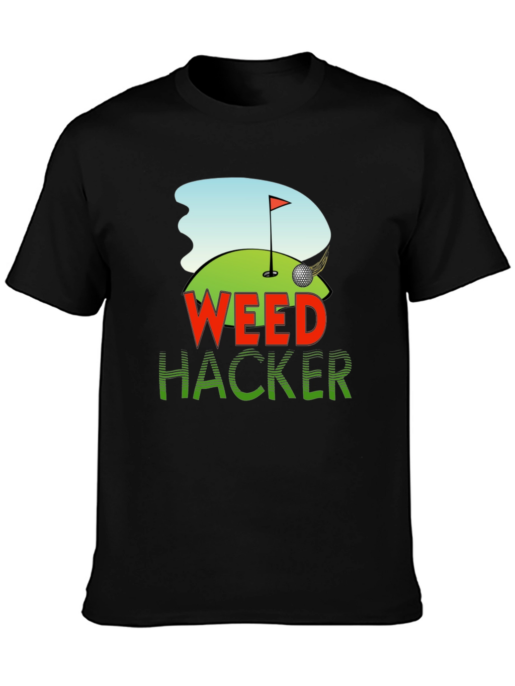 Weed Hacker Golf Graphic Tee