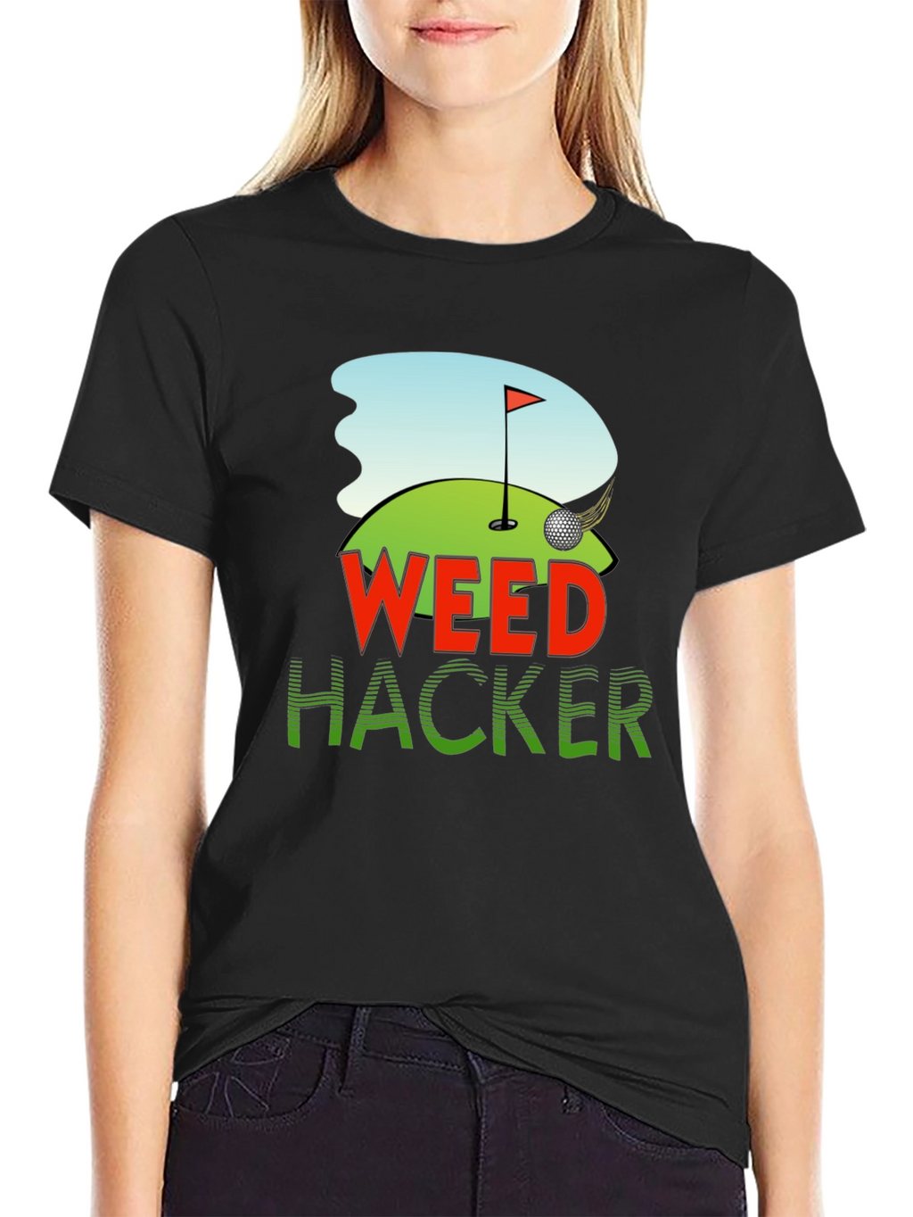Weed Hacker Golf Graphic Tee