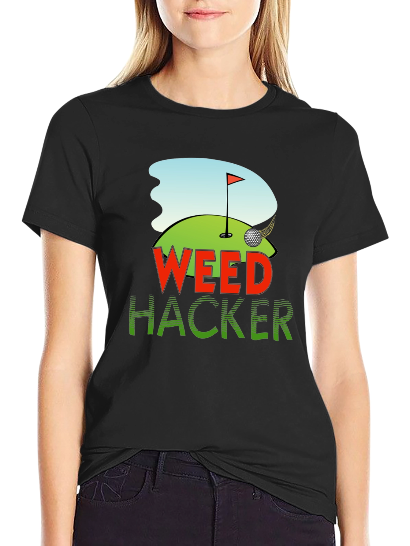 Weed Hacker Golf Graphic Tee