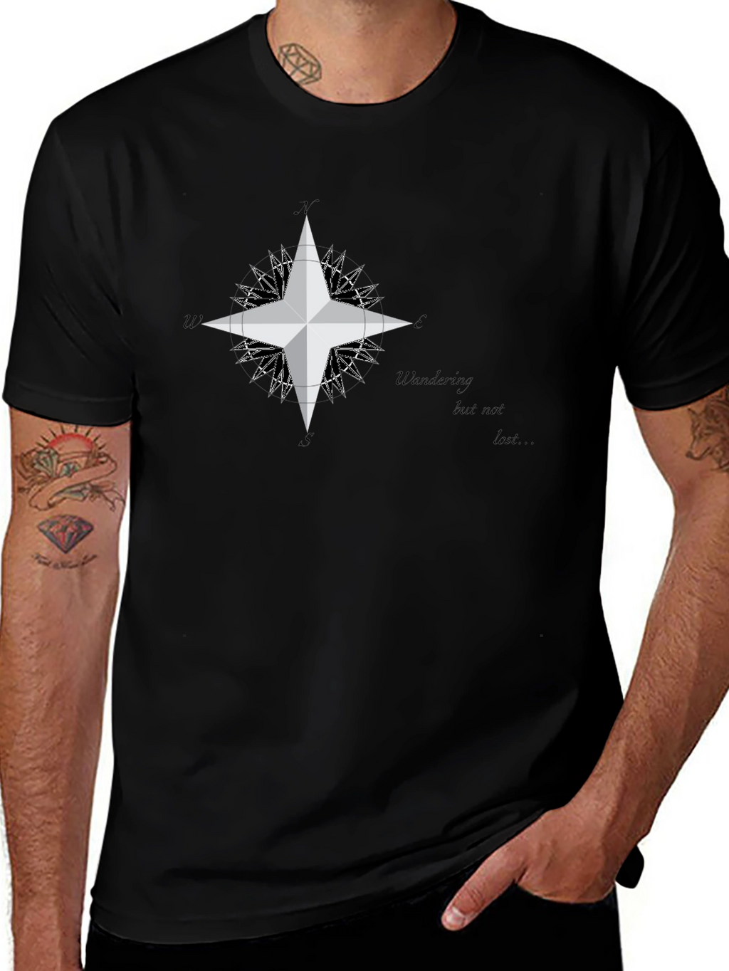 Wandering Compass Graphic T-Shirt