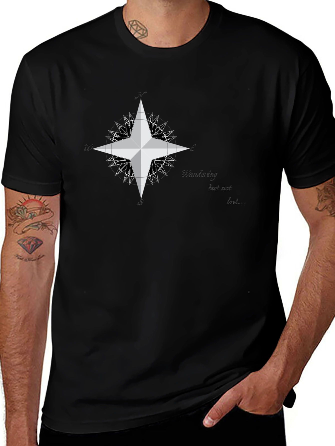 Wandering Compass Graphic T-Shirt