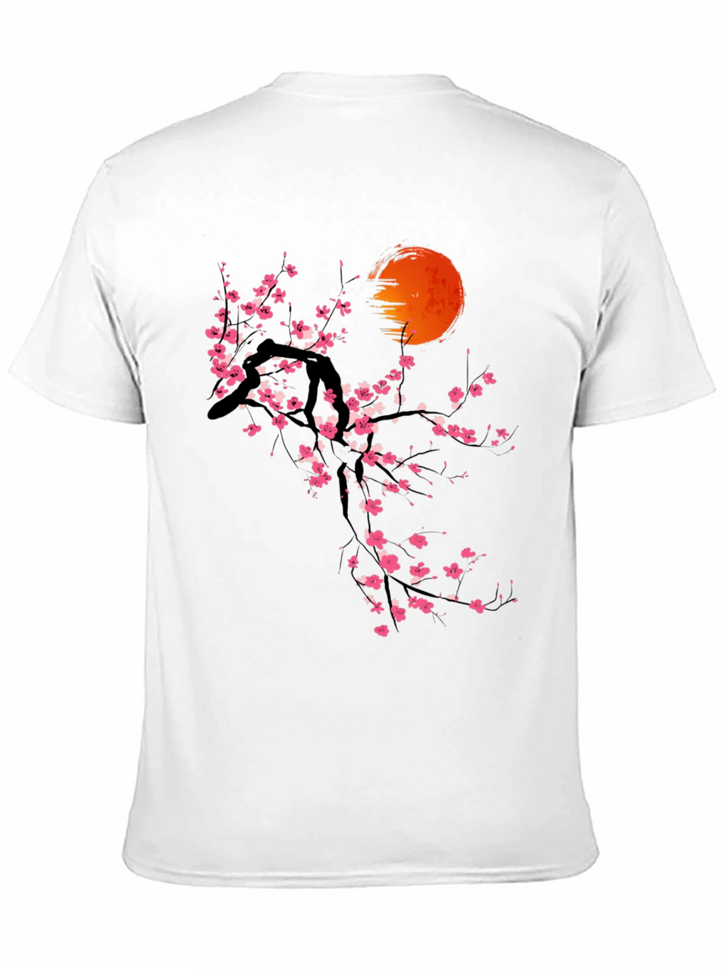 Cherry Blossom Sun Graphic Tee - Black