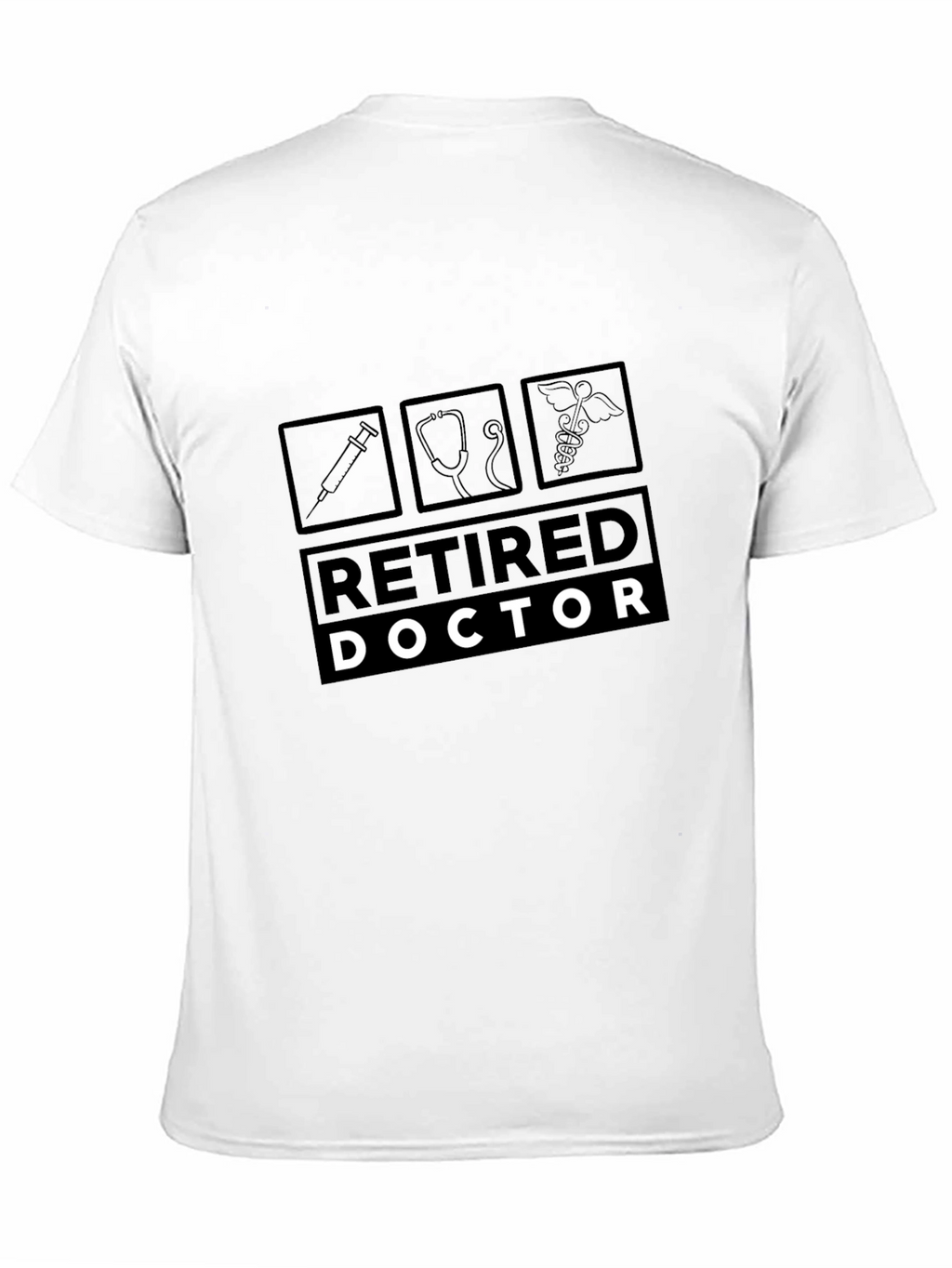 Retired Doctor Black T-Shirt