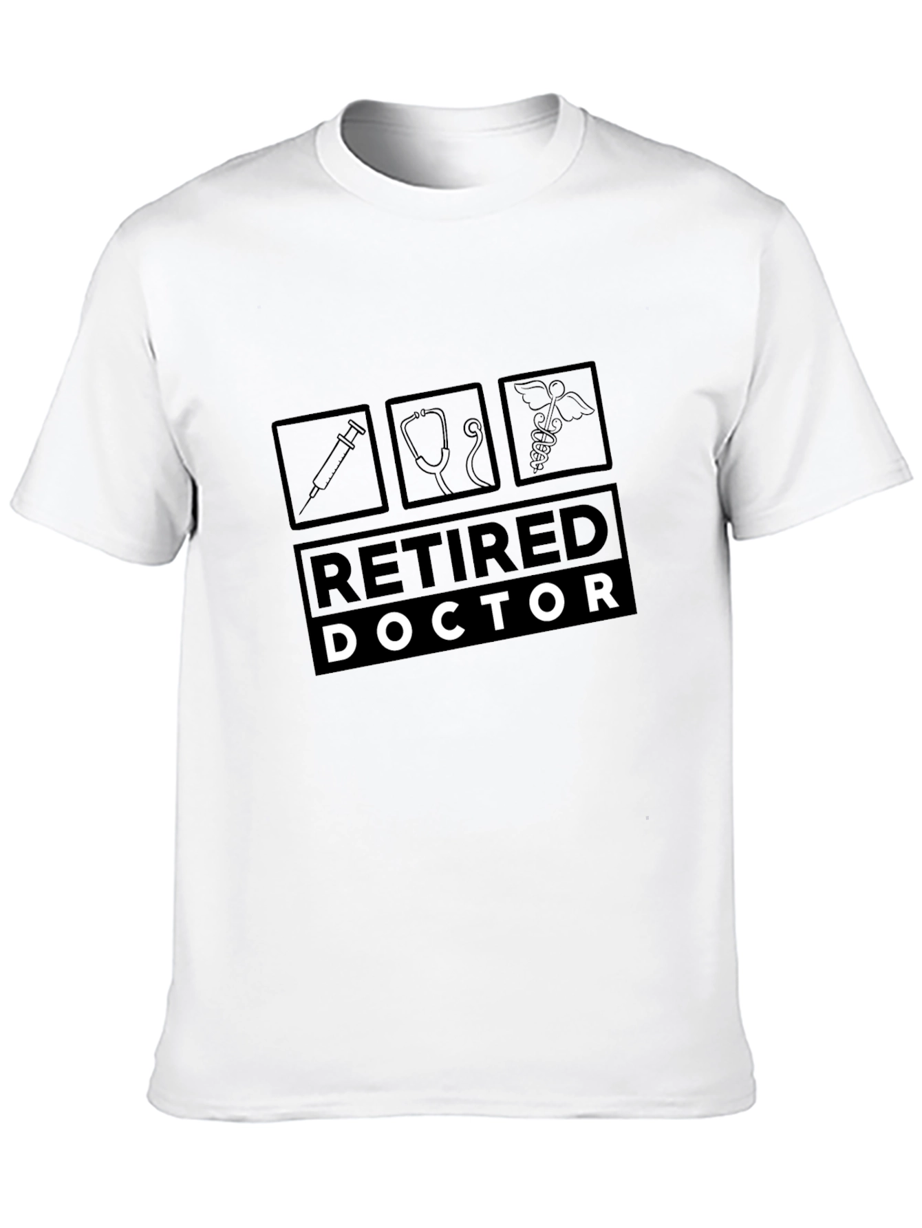 Retired Doctor Black T-Shirt